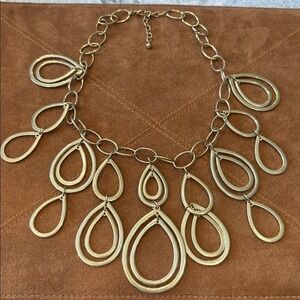 Gold Statement Necklace by Cache